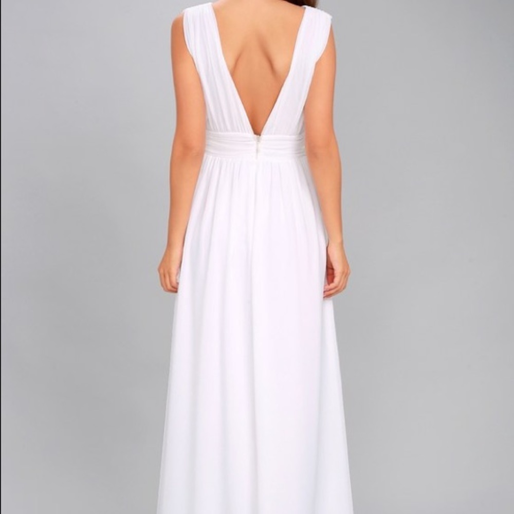 Lulu white maxi dress